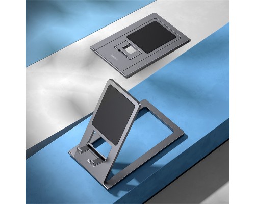Підставка для телефона Baseus Foldable Metal Desktop Holder Gray (LUKP000013)