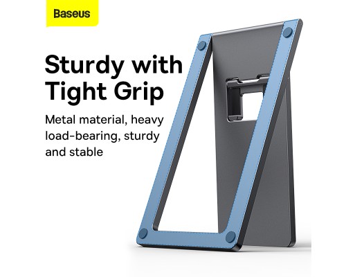 Підставка для телефона Baseus Foldable Metal Desktop Holder Gray (LUKP000013)