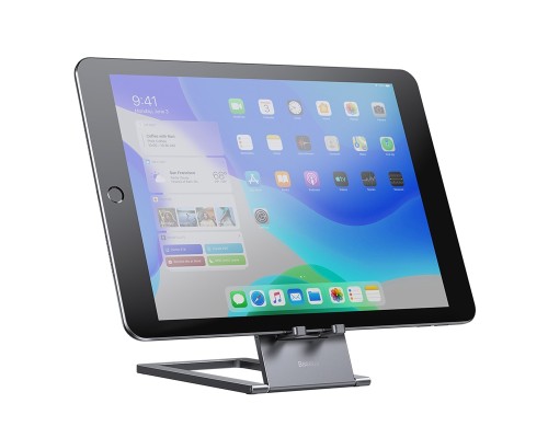 Підставка для телефона Baseus Foldable Metal Desktop Holder Gray (LUKP000013)