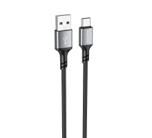 Кабель BOROFONE BX83 Type-C Famous silicone charging data cable Black (6974443386417)
