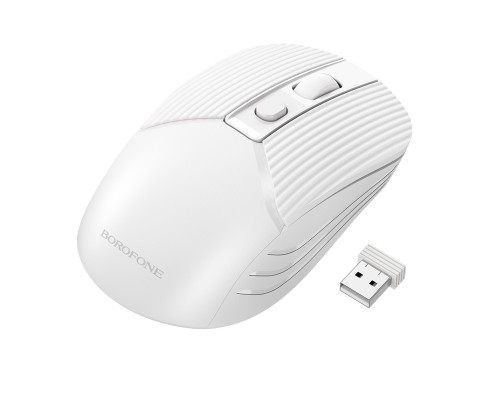 Маніпулятор миша BOROFONE BG5 Business wireless mouse White (6974443383003)