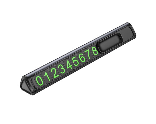 Паркувальна карта BOROFONE FC3 Ronny can hidden parking sign Black Metal Gray (6941991118760)