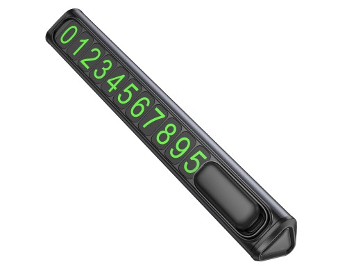 Паркувальна карта BOROFONE FC3 Ronny can hidden parking sign Black Metal Gray (6941991118760)