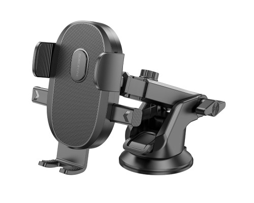 Автотримач для телефона BOROFONE BH93 Grand one-button car holder(center console) Black (6941991103698)