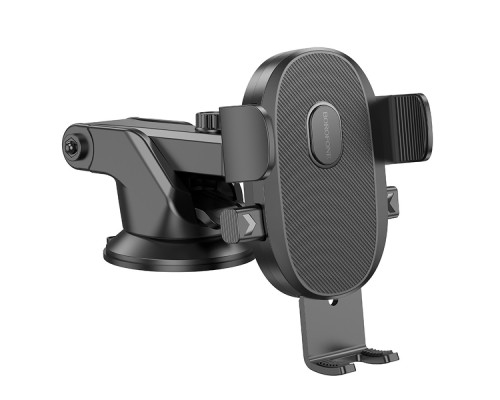 Автотримач для телефона BOROFONE BH93 Grand one-button car holder(center console) Black (6941991103698)