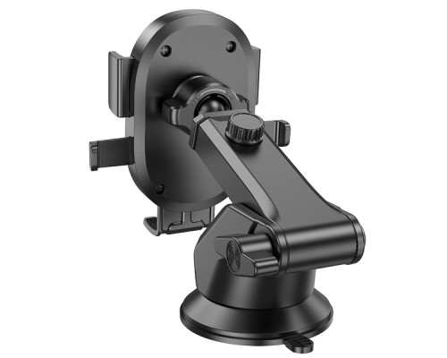 Автотримач для телефона BOROFONE BH93 Grand one-button car holder(center console) Black (6941991103698)