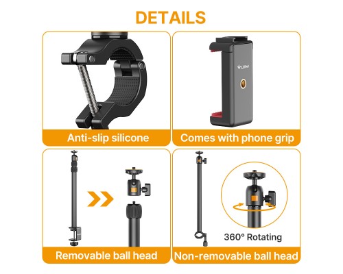 Штатив-тримач Ulanzi Vijim Desktop Extendable Light Stand (UV-2487 LS02) (2487)
