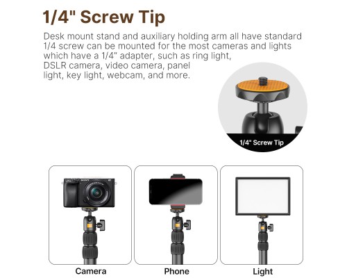 Штатив-тримач Ulanzi Vijim Desktop Extendable Light Stand (UV-2487 LS02) (2487)