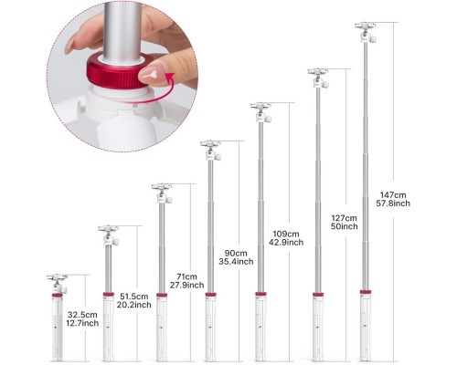 Штатив Ulanzi Vijim Multi-functional Mini Tripod White (UV-2503A MT-44 white) (2503A)