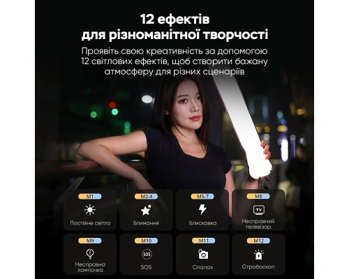 Відеосвітло Ulanzi Vijim UA12 Portable Air Tube Light (L092 UA12) (L092)
