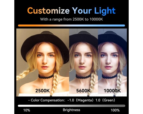 Відеосвітло Ulanzi Vijim VL360 RGB Led Light, 38W(L058GBB2 VL360) (L058GBB2)