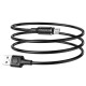 Кабель BOROFONE BX41 USB to Micro 2.4A, 1m, PVC, PVC connectors, magnetic, Black (6931474738455)