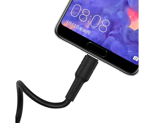 Кабель BOROFONE BX30 USB to Type-C, 3A, 1m, silicone, TPE connectors, Black (6931474706928)