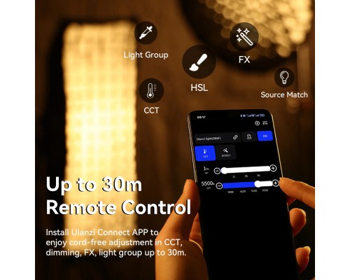 Відеосвітло Ulanzi Vijim 200W Bi-color  Video Light (L079CNA1 VL-200Bi) (без блока живлення) (L079CNA1)