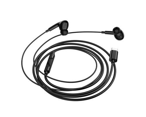 Навушники дротові BOROFONE BM100 Pro (Type-C) Black (6941991121777)
