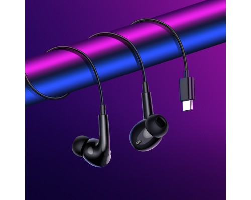 Навушники дротові BOROFONE BM100 Pro (Type-C) Black (6941991121777)