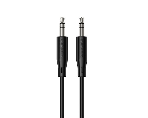 Аудіокабель BOROFONE BL26 3.5mm male to 3.5mm male, TPE, 1m Black (6941991122170)