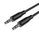 Аудіокабель BOROFONE BL26 3.5mm male to 3.5mm male, TPE, 1m Black (6941991122170)