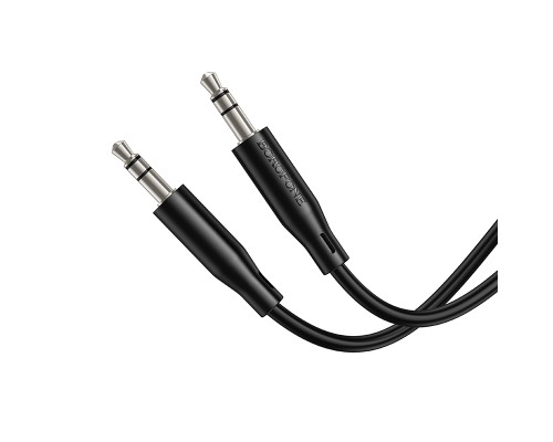 Аудіокабель BOROFONE BL26 3.5mm male to 3.5mm male, TPE, 1m Black (6941991122170)