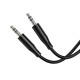 Аудіокабель BOROFONE BL26 3.5mm male to 3.5mm male, TPE, 1m Black (6941991122170)