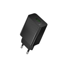 Мережевий зарядний пристрій BOROFONE BAS72A Source single port QC3.0 charger Black (6941991122637)