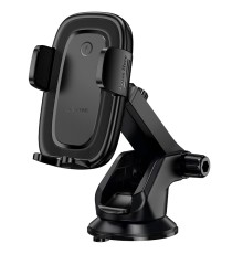 Автотримач для телефона з БЗП BOROFONE BH223 Follower push-type wireless fast charging car holder(center console) (6941991121319)