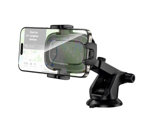 Автотримач для телефона з БЗП BOROFONE BH223 Follower push-type wireless fast charging car holder(center console) (6941991121319)