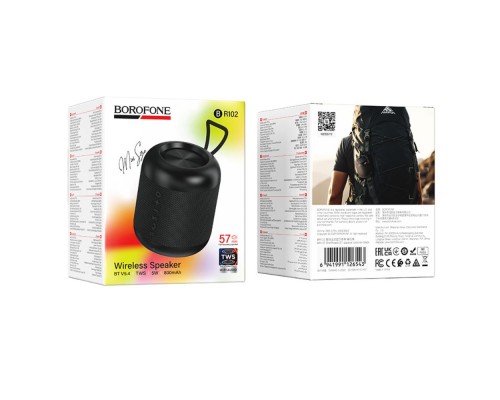 Портативна колонка BOROFONE BR102 Gratificado BT speaker 5W Black (6941991126543)
