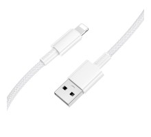 Кабель BOROFONE BX117 Source charging data cable iP White (6941991120145)