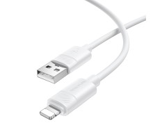 Кабель BOROFONE BX123 Leya silicone charging data cable iP White (6941991124204)