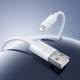 Кабель BOROFONE BX123 Leya silicone charging data cable iP White (6941991124204)