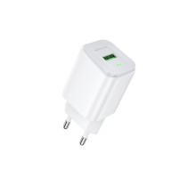 Мережевий зарядний пристрій BOROFONE BAS82A Star single port QC3.0 charger (EU) White (6941991126710)