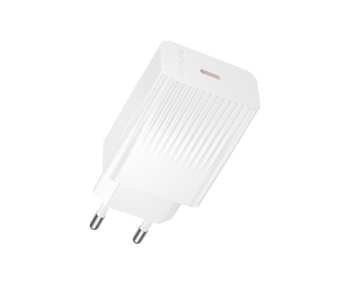 Мережевий зарядний пристрій BOROFONE BAS75A Source single port PD30W charger (EU) White (6941991122828)