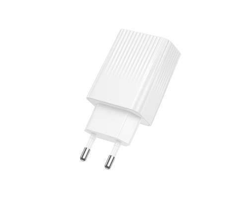 Мережевий зарядний пристрій BOROFONE BAS75A Source single port PD30W charger (EU) White (6941991122828)