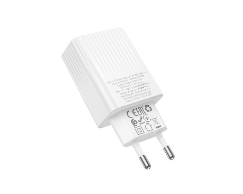 Мережевий зарядний пристрій BOROFONE BAS75A Source single port PD30W charger (EU) White (6941991122828)
