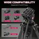 Штатив Ulanzi MT-81 Tripod (80-155cm) Black (T080GBB1)