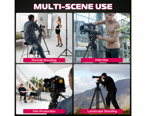 Штатив Ulanzi MT-81 Tripod (80-155cm) Black (T080GBB1)