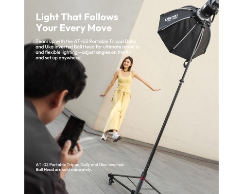 Стійка для світла складна Ulanzi AT-05 2M Heavy Duty Foldable Light Stand(48-200cm) Black (T083)
