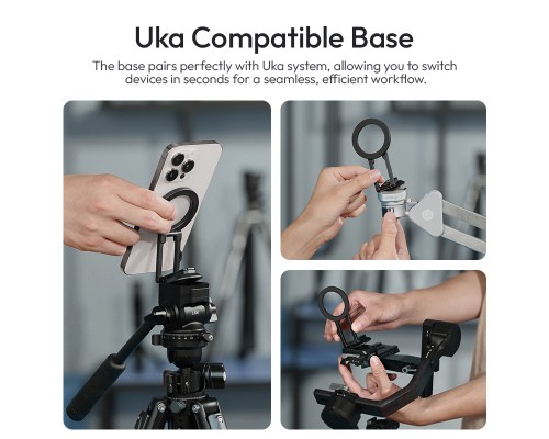 Тримач для телефону Ulanzi MA50 Uka Magnetic Phone Holder Black (M039)