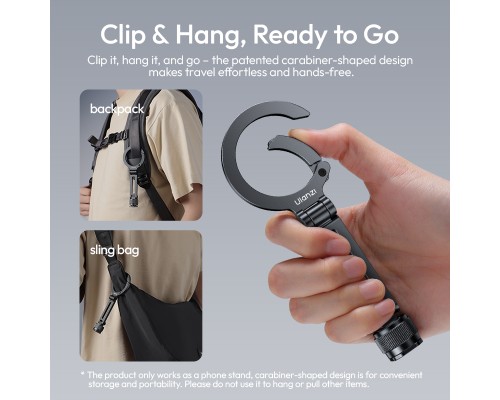 Тримач для телефону Ulanzi MA07 Maglock 1/4 Cold Shoe Phone Mount Black (M084)