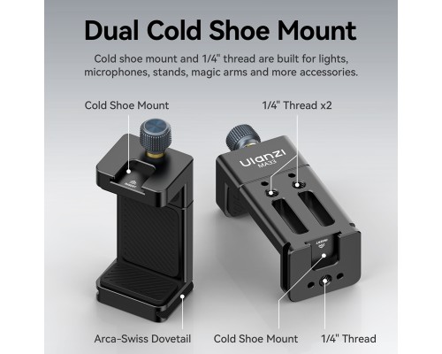 Тримач для телефону Ulanzi MA33 Phone Holder Black (M022)