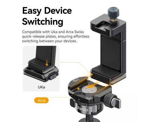 Тримач для телефону Ulanzi MA33 Phone Holder Black (M022)