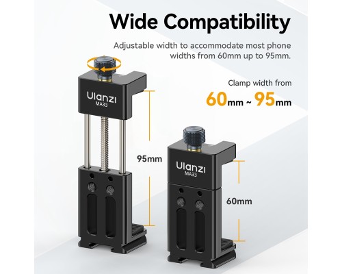 Тримач для телефону Ulanzi MA33 Phone Holder Black (M022)