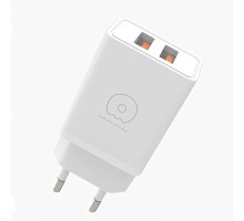 Мережевий зарядний пристрій WUW-C155 2USB 3.1A white (WUW-C155)