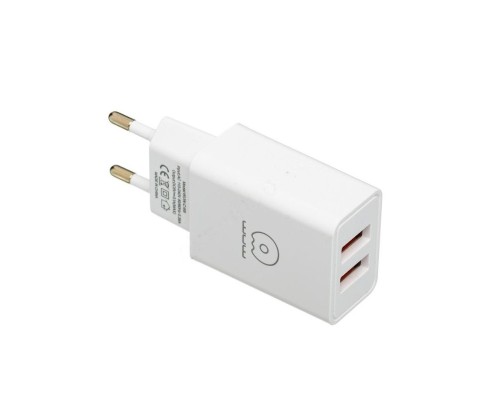 Мережевий зарядний пристрій WUW-C155 2USB 3.1A white (WUW-C155)