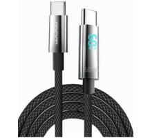 Кабель WUW-X214 Type-C to Type-C PD60W 1m Black (WUW-X214)