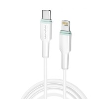Кабель WUW-X206 Type-C to Lightning PD20W 1m white (WUW-X206TL)