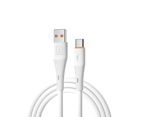 Кабель WUW-X224/TPC USB Type-C 2,4А white (WUW-X224/TPC)