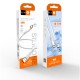 Кабель WUW-X224/TPC USB Type-C 2,4А white (WUW-X224/TPC)
