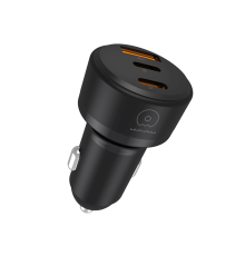 Автомобільний зарядний пристрій WUW-C244 USB20W+PD20W+PD15W black (6972573338368)